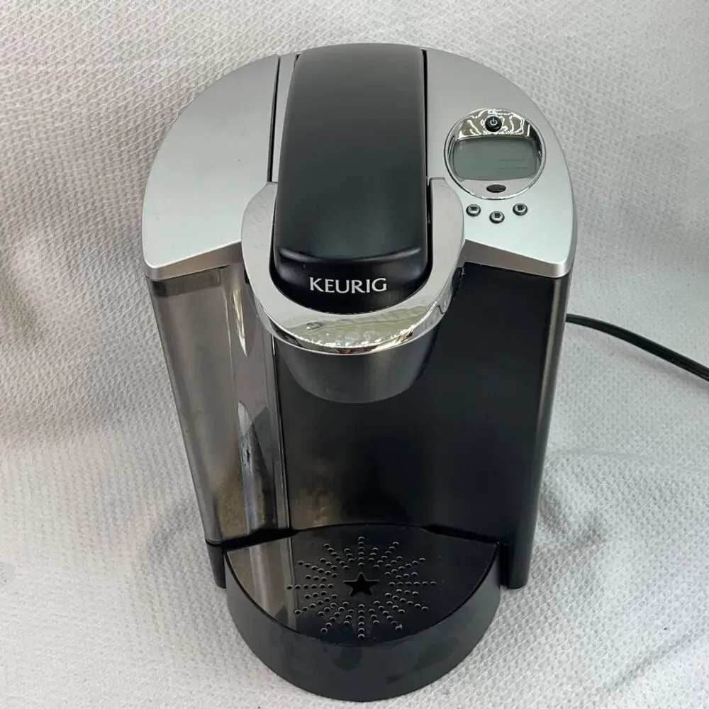 Keurig B60 Programmable K-Cup Coffee Maker Silver Black Tested Works
